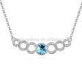 Polish Pure Crystal Metal Silver Plated Pendant Necklace China New Necklace